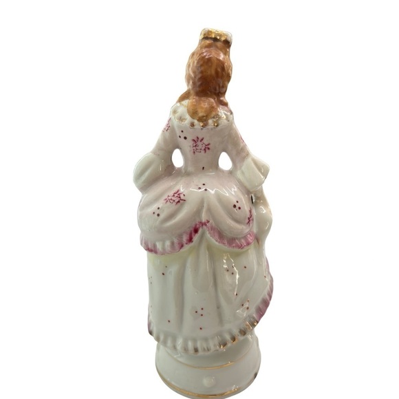 Vintage 1950's Sonsco Japan Hand Painted Porcelain Lady With Dress Figurine - Picture 7 of 11